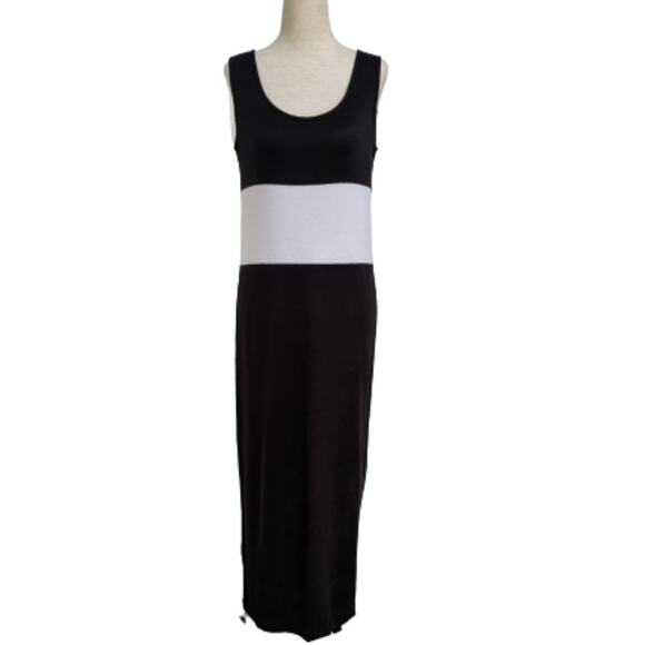 St. John Sport Color Block Knit Maxi Dress S - Picture 3 of 10